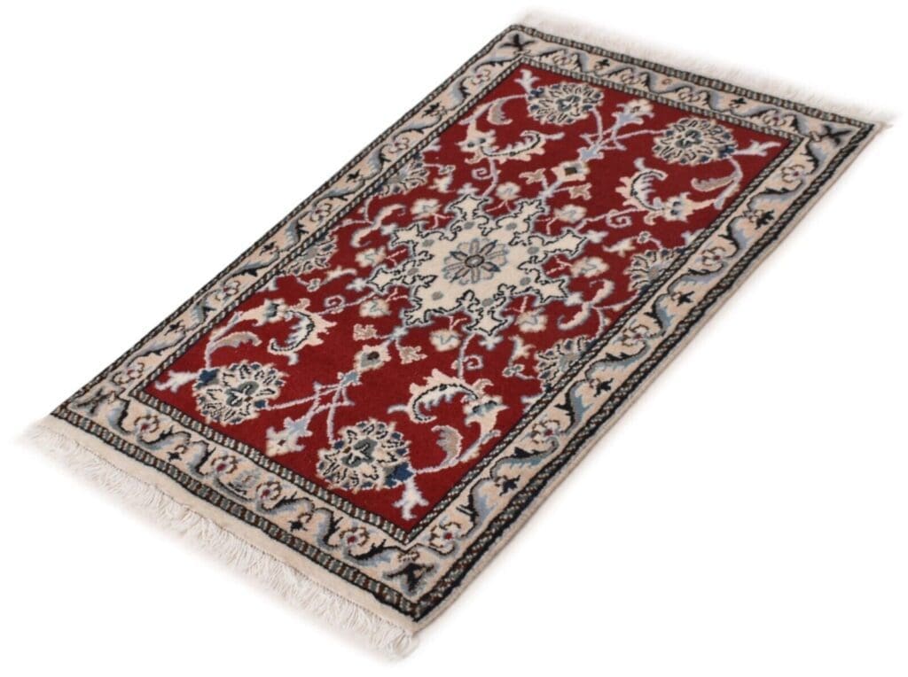 Persian Rug Nain Kashmir 90 x 60 cm Wool Hand-knotted