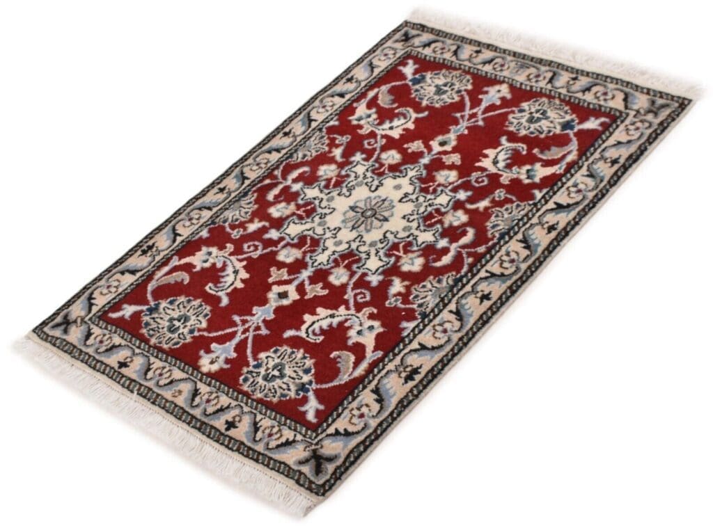 Persian Rug Nain Kashmir 90 x 60 cm Wool Hand-knotted