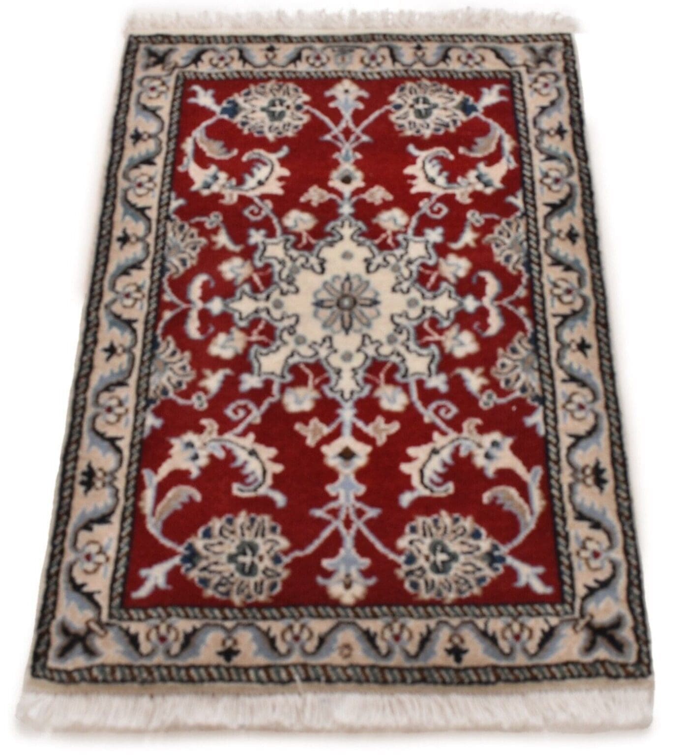 Persian Rug Nain Kashmir 90 x 60 cm Wool Hand-knotted
