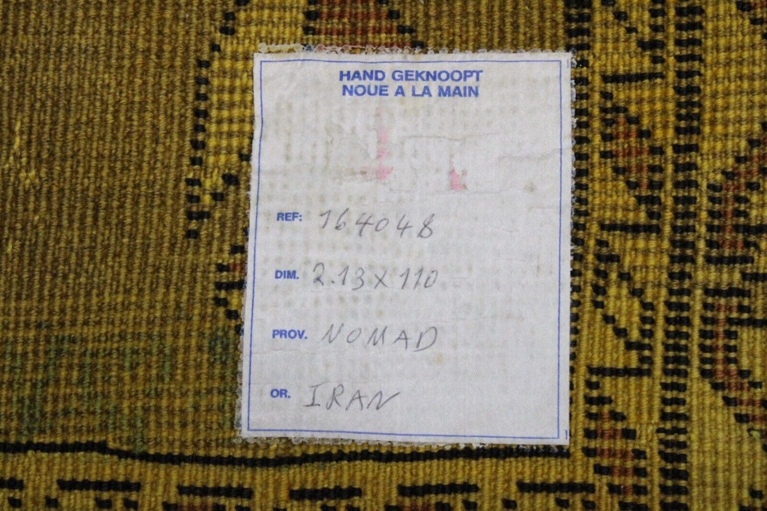 Persian Rug Shiraz 213 x 110 cm Wool Hand-knotted