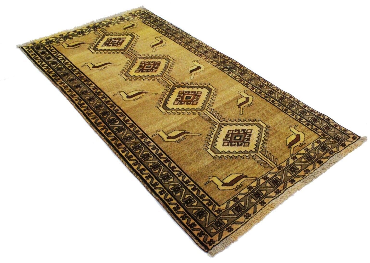 Persian Rug Shiraz 203 x 106 cm Wool Hand-knotted