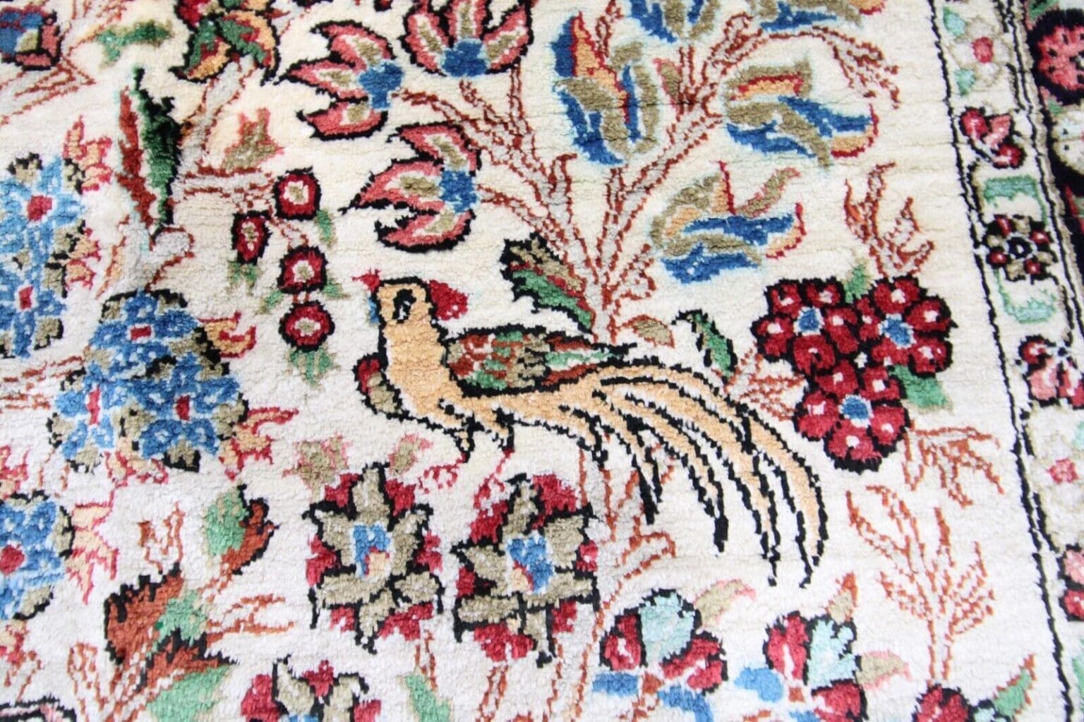 Persian Rug Qom 130 x 80 cm Silk Hand-knotted