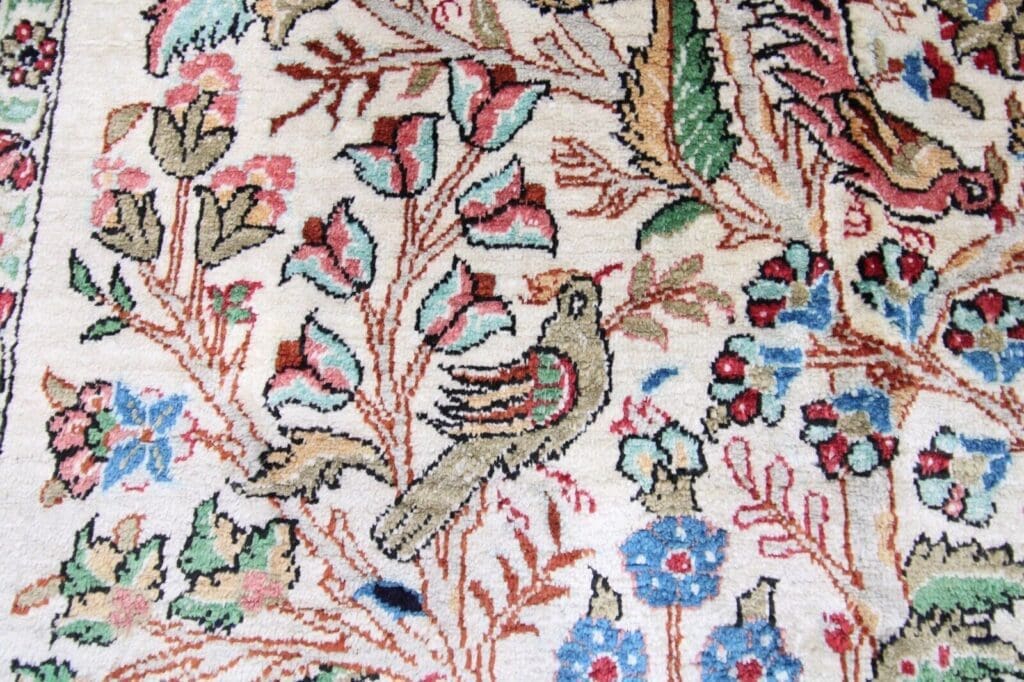 Persian Rug Qom 130 x 80 cm Silk Hand-knotted