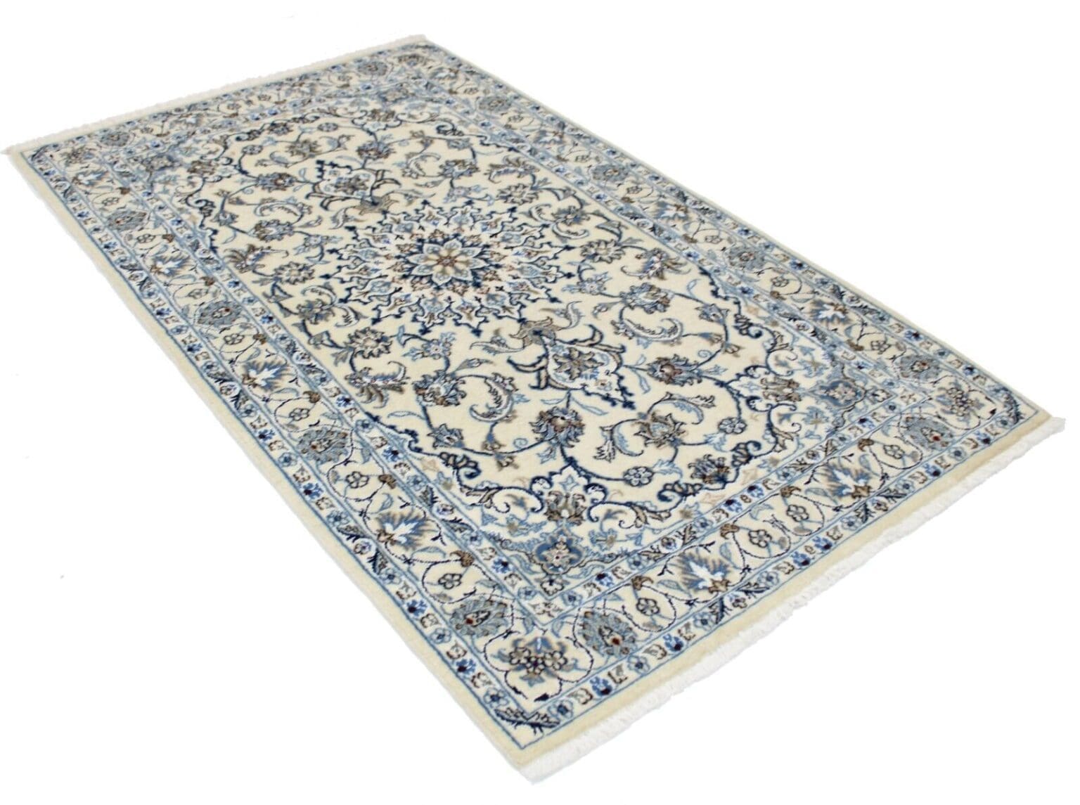 Persian Rug Nain 199 cm x 119 cm Wool Hand-knotted