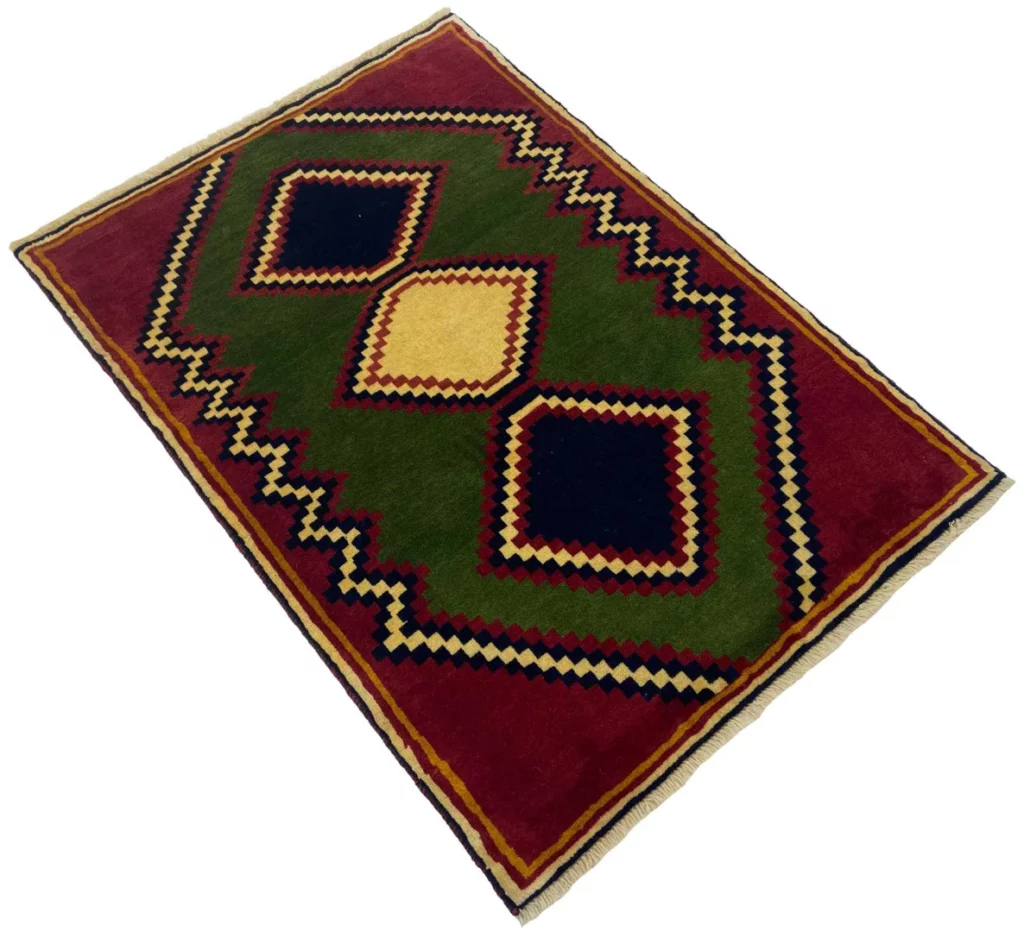 gabbeh-shuli-teppich-137-x-100-cm-knotendichte-90000-180000-m-1-2 Persian Rug Fars 137 x 100 cm Wool Hand-knotted