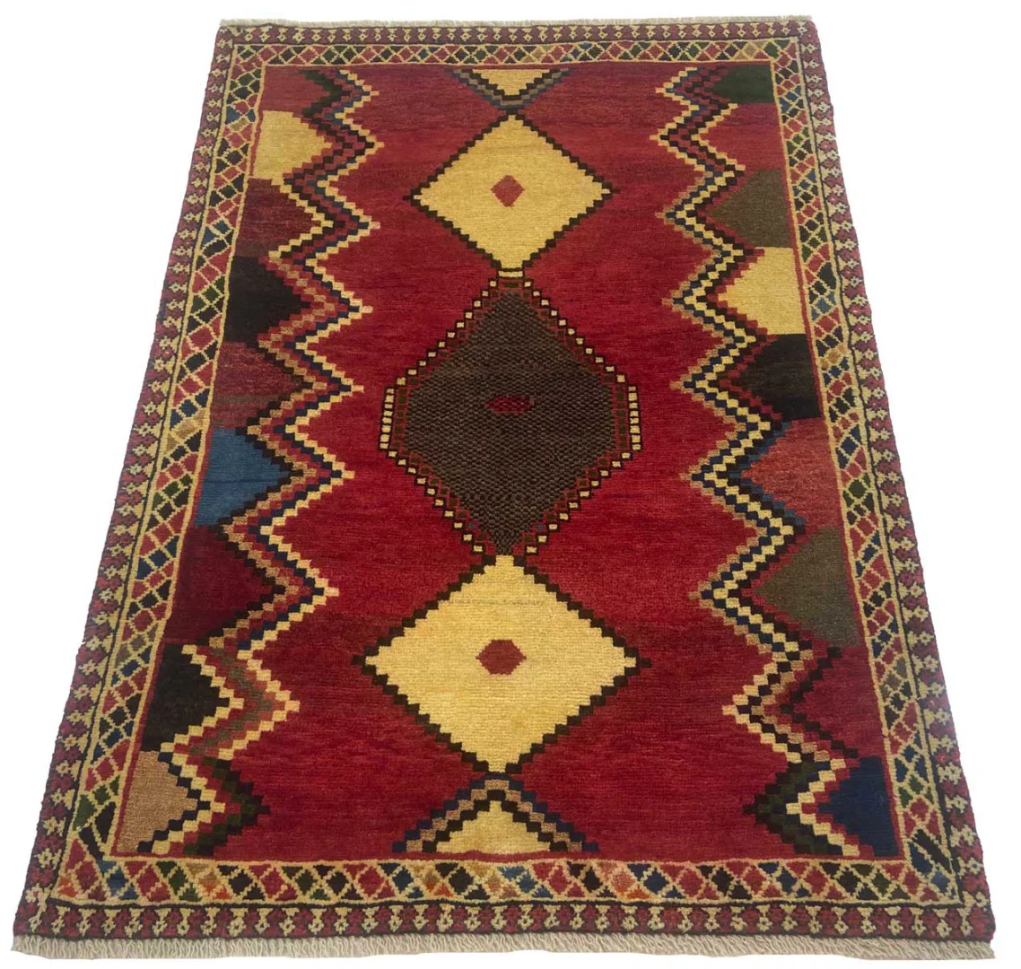 Persian Rug Gabbeh 142 x 102 cm Wool Hand-knotted