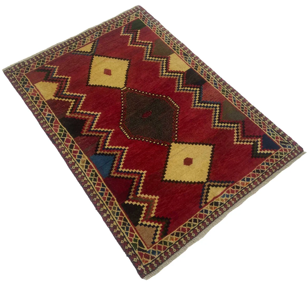 Persian Rug Gabbeh 142 x 102 cm Wool Hand-knotted