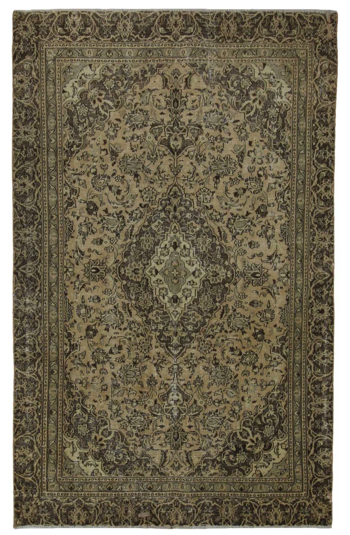 vintage-perserteppich-270-x-168-cm-einzigartiges-handgearbeitetes-design Persian Rug 270 x 168 cm Wool Hand-knotted