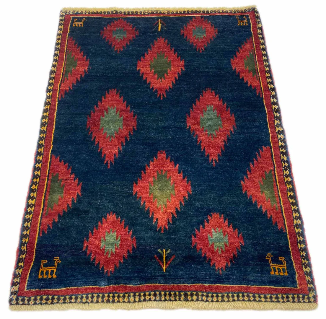Persian Rug Gabbeh 145 x 109 cm Wool Hand-knotted