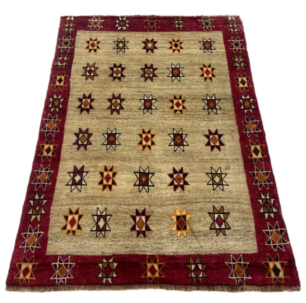 Persian Rug Gabbeh 155 x 112 cm Wool Hand-knotted