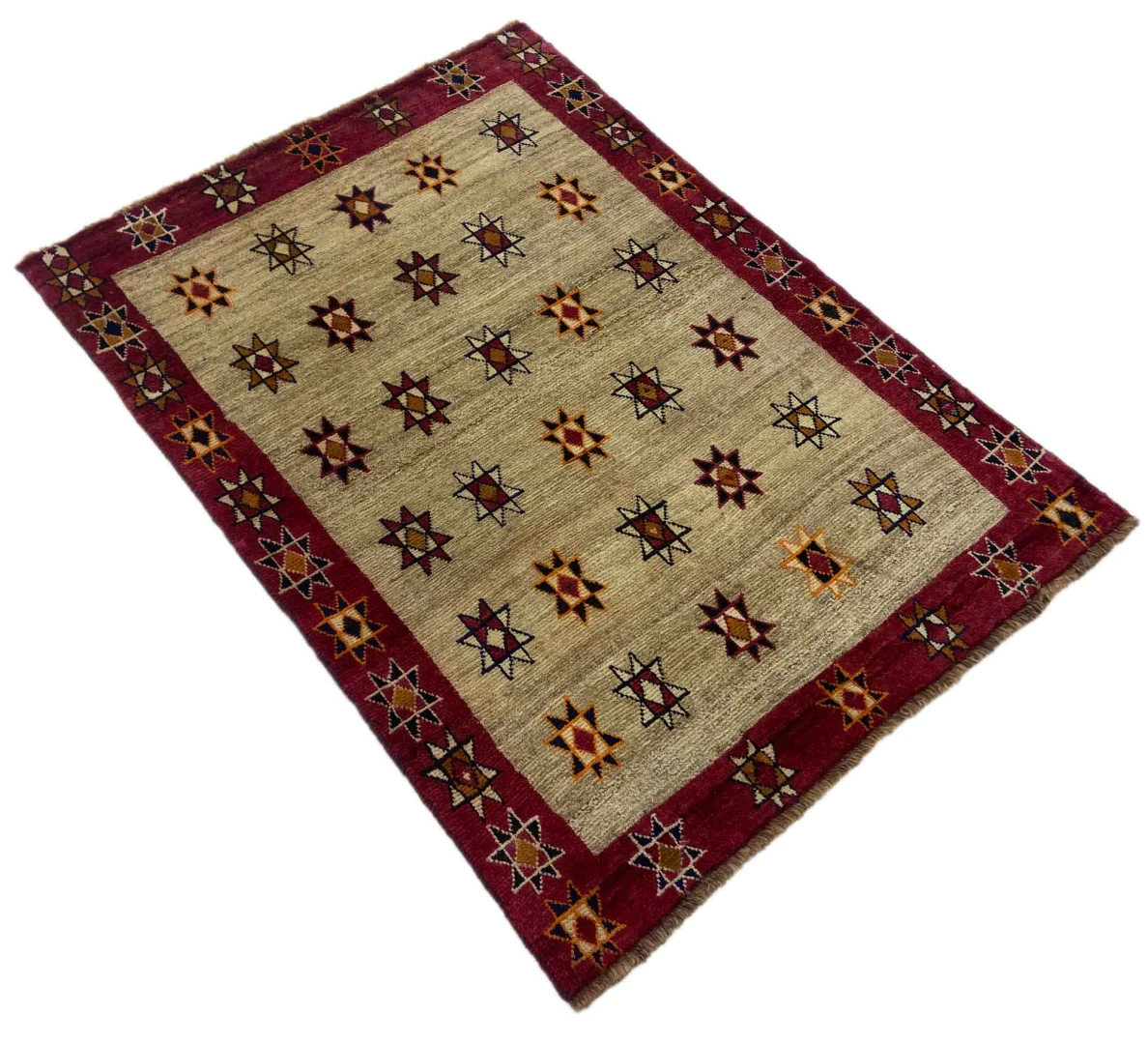 Persian Rug Gabbeh 155 x 112 cm Wool Hand-knotted