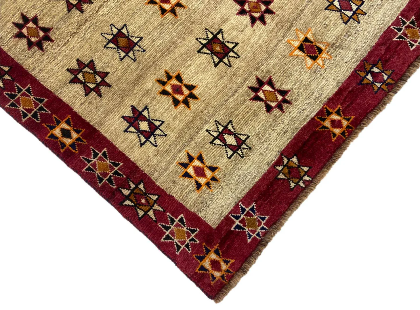 Persian Rug Gabbeh 155 x 112 cm Wool Hand-knotted