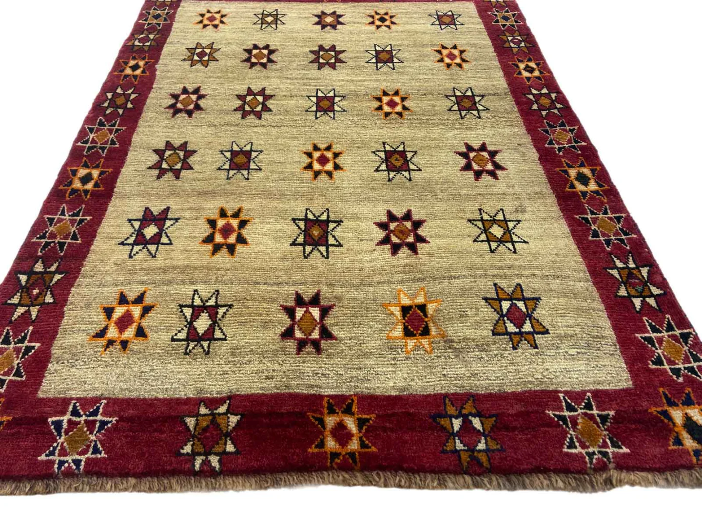 Persian Rug Gabbeh 155 x 112 cm Wool Hand-knotted