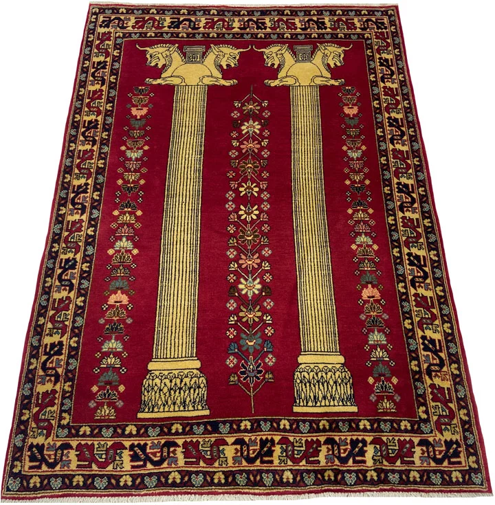 Persian Rug Gabbeh 161 x 110 cm Wool Hand-knotted