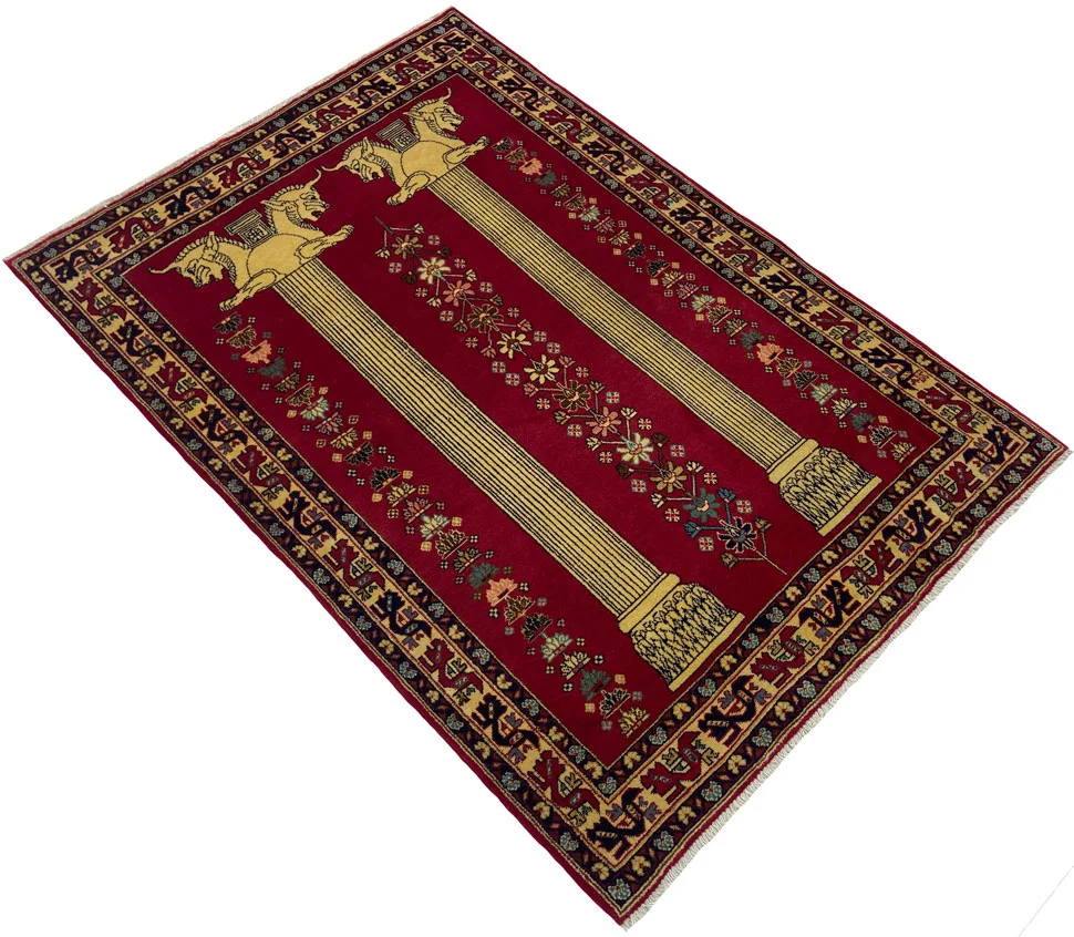 Persian Rug Gabbeh 161 x 110 cm Wool Hand-knotted