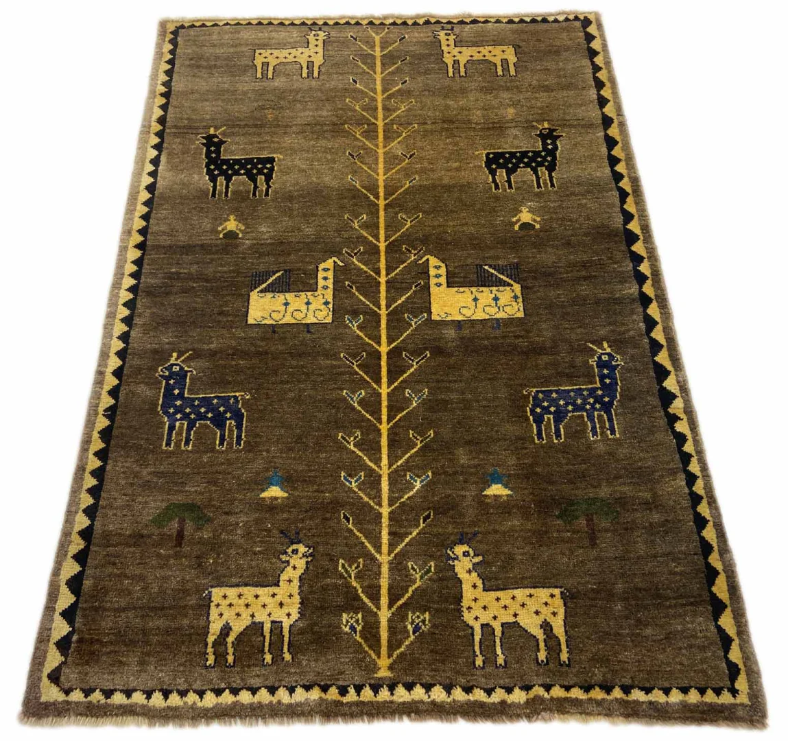 gabbeh-shuli-teppich-164-x-114-cm-90000-180000-knoten-m-ausgefallene-1 Persian Rug Fars 164 x 114 cm Wool Hand-knotted
