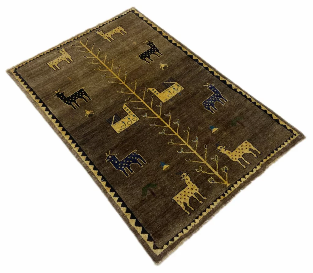 gabbeh-shuli-teppich-164-x-114-cm-90000-180000-knoten-m-ausgefallene-2 Persian Rug Fars 164 x 114 cm Wool Hand-knotted