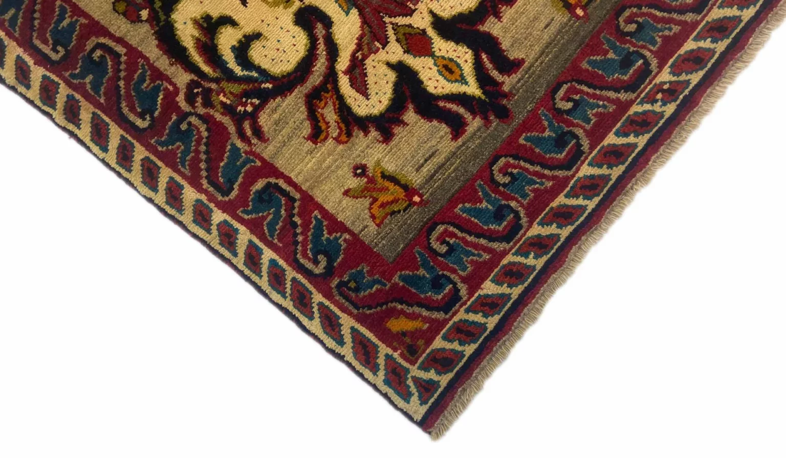 gabbeh-shuli-teppich-187-x-108-cm-ausgefallene-muster-knotendichte-90000-3 Persian Rug Fars 187 x 108 cm Wool Hand-knotted
