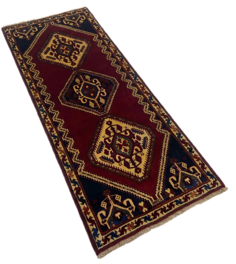 Persian Rug Fars Gabbeh 187 x 84 cm Virgin Wool Hand-knotted