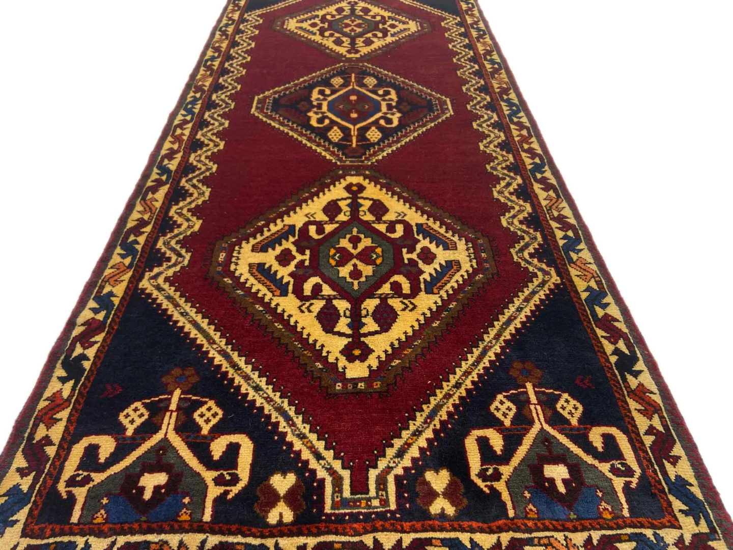 Persian Rug Fars Gabbeh 187 x 84 cm Virgin Wool Hand-knotted