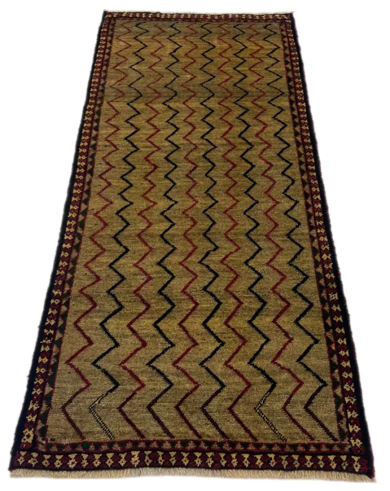 gabbeh-shuli-teppich-190-x-87-cm-ausgefallene-muster-mit-glanzvoller-1 Persian Rug Fars 190 x 87 cm Wool Hand-knotted