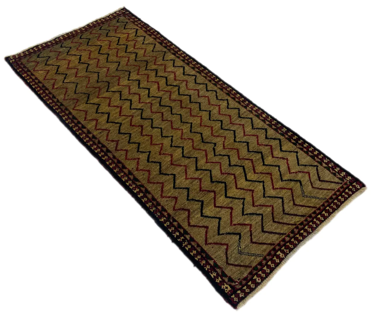 gabbeh-shuli-teppich-190-x-87-cm-ausgefallene-muster-mit-glanzvoller-2 Persian Rug Fars 190 x 87 cm Wool Hand-knotted