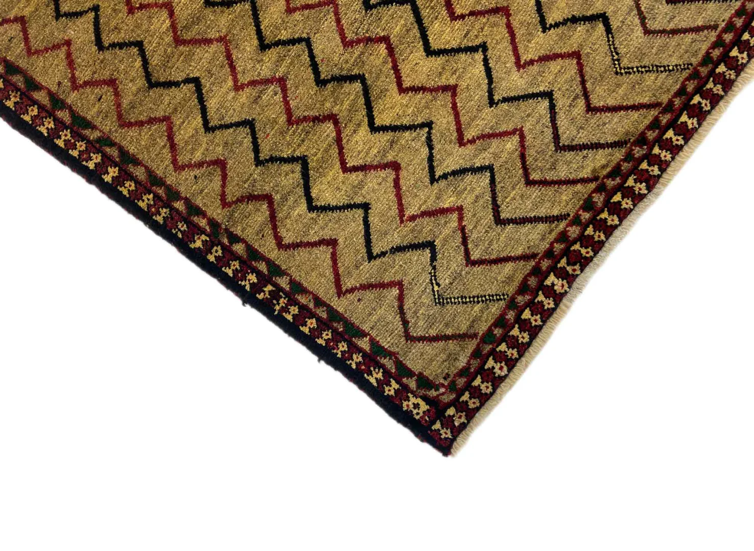 gabbeh-shuli-teppich-190-x-87-cm-ausgefallene-muster-mit-glanzvoller-3 Persian Rug Fars 190 x 87 cm Wool Hand-knotted