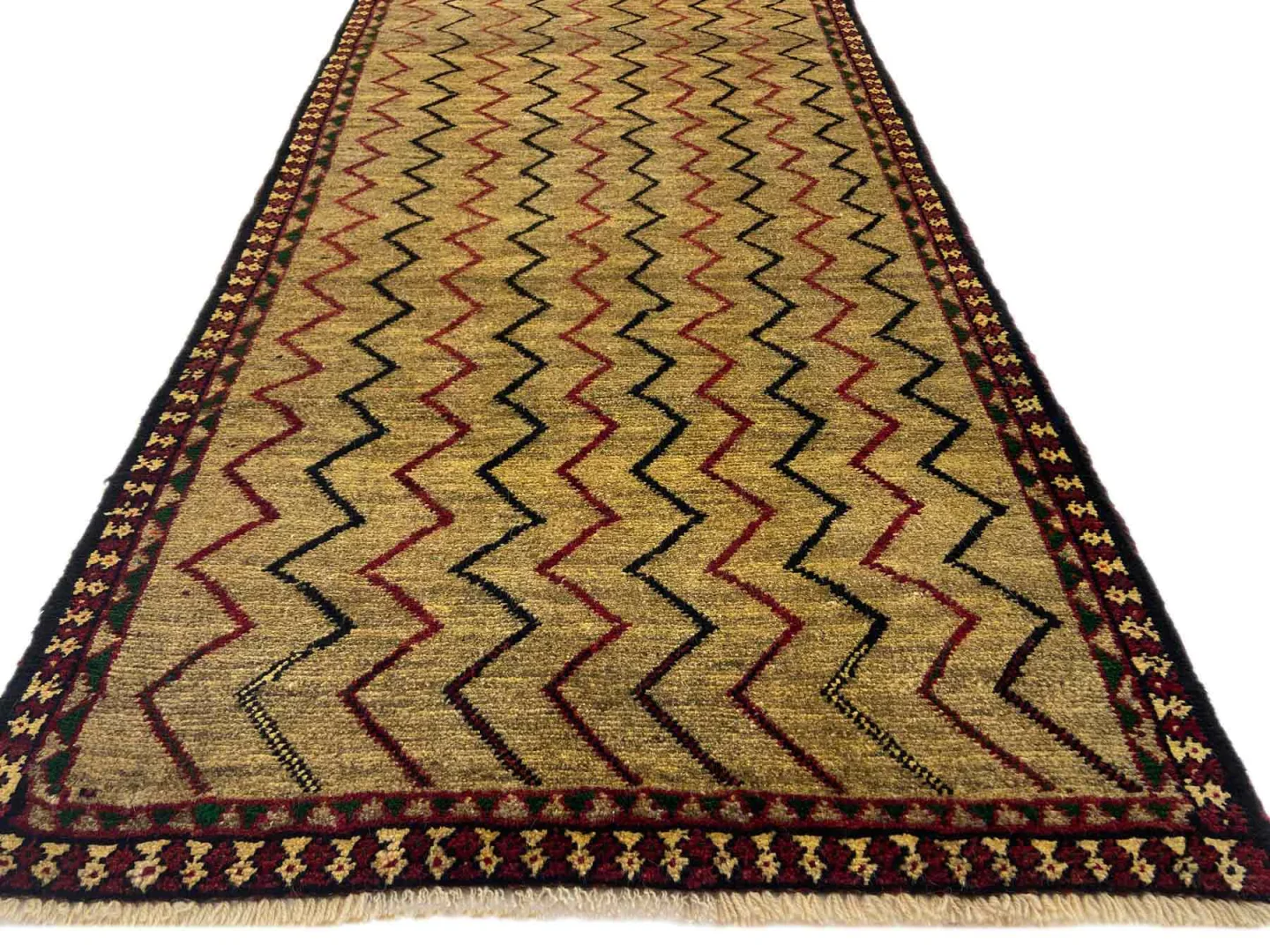 gabbeh-shuli-teppich-190-x-87-cm-ausgefallene-muster-mit-glanzvoller-4 Persian Rug Fars 190 x 87 cm Wool Hand-knotted