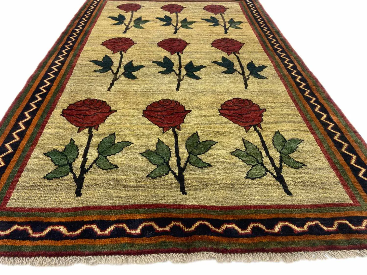 gabbeh-193-x-121-cm-gabbeh-shuli-mit-ausgefallenen-mustern-knotendichte-1-4 Persian Rug Fars 193 x 121 cm Wool Hand-knotted