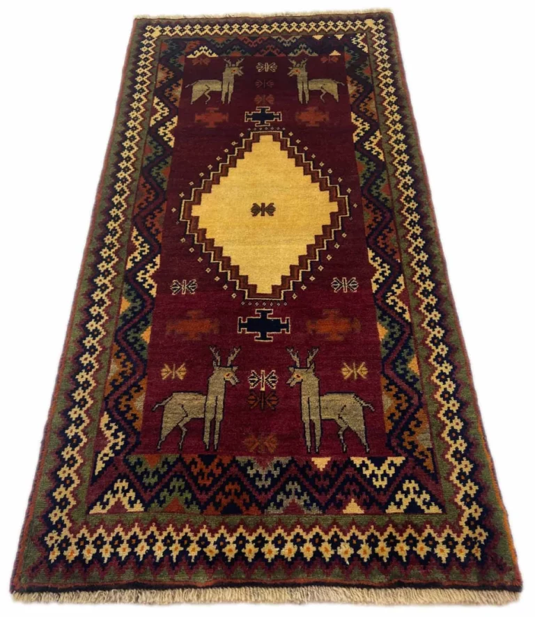 gabbeh-200-x-96-cm-ausgefallene-muster-knotendichte-90000-180000-m-1-1 Persian Rug Fars 200 x 96 cm Wool Hand-knotted