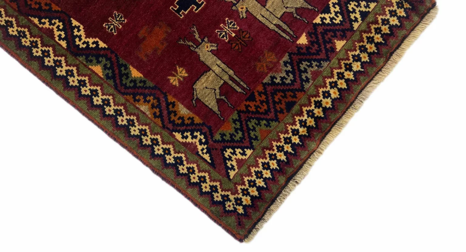 gabbeh-200-x-96-cm-ausgefallene-muster-knotendichte-90000-180000-m-1-3 Persian Rug Fars 200 x 96 cm Wool Hand-knotted