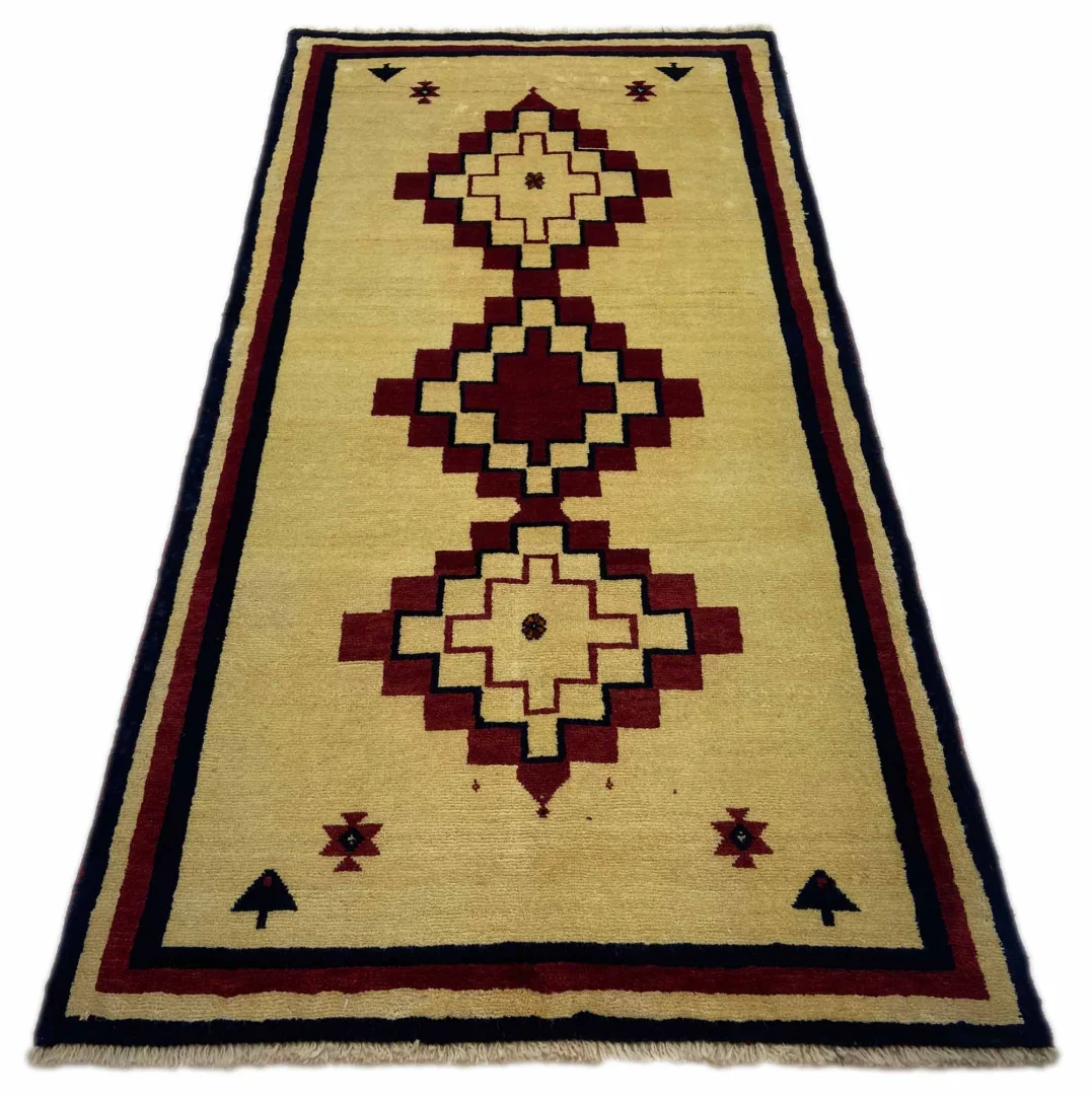 Persian Rug Fars 208 x 106 cm Wool Hand-knotted