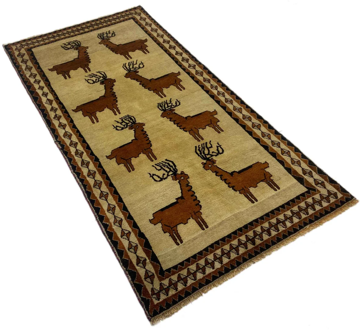 Persian Rug Fars 224 x 114 cm Wool Hand-knotted