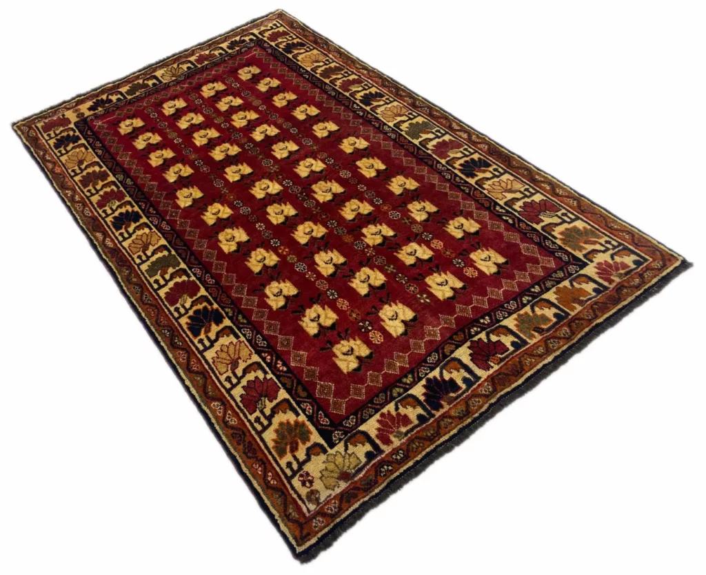 gabbeh-226-x-146-cm-gabbeh-shuli-ausgefallene-muster-auf-glanzvoller-2 Persian Rug Fars 226 x 146 cm Wool Hand-knotted