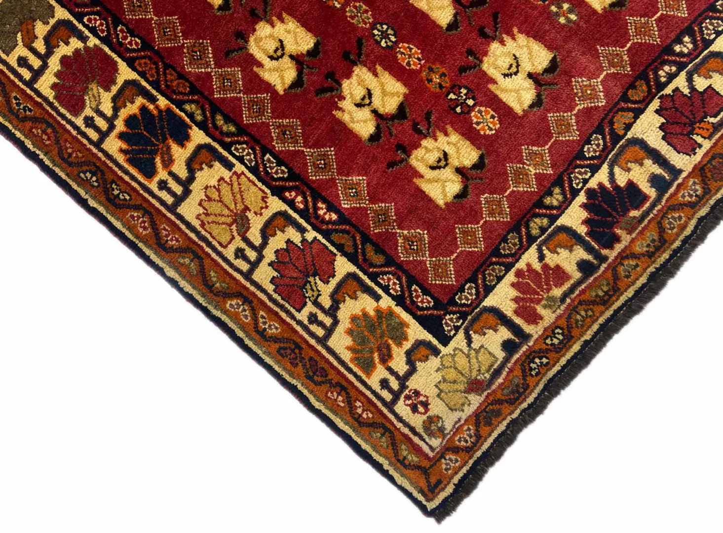 gabbeh-226-x-146-cm-gabbeh-shuli-ausgefallene-muster-auf-glanzvoller-3 Persian Rug Fars 226 x 146 cm Wool Hand-knotted