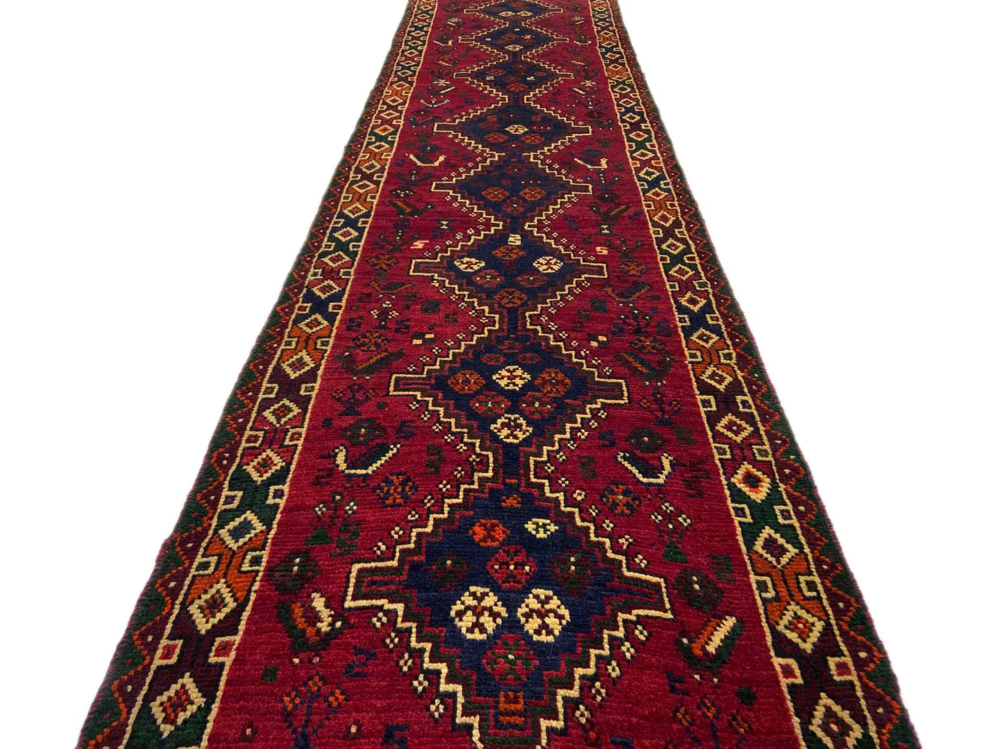 Persian Rug Fars 291 x 73 cm Wool Hand-knotted