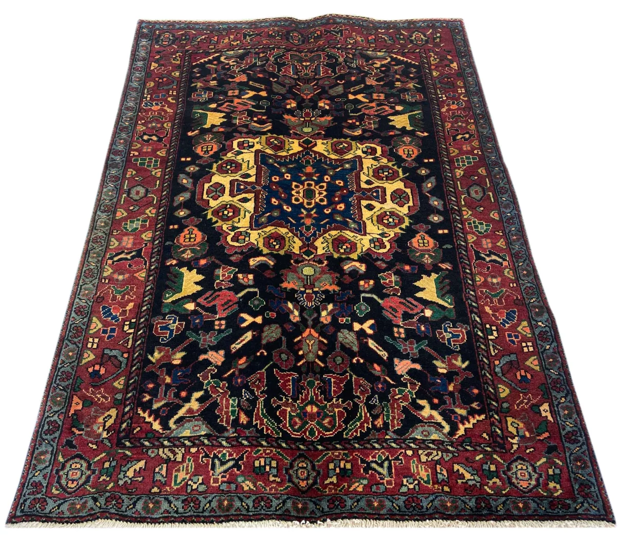 Persian Rug Hamadan 198 x 134 cm Wool Hand-knotted