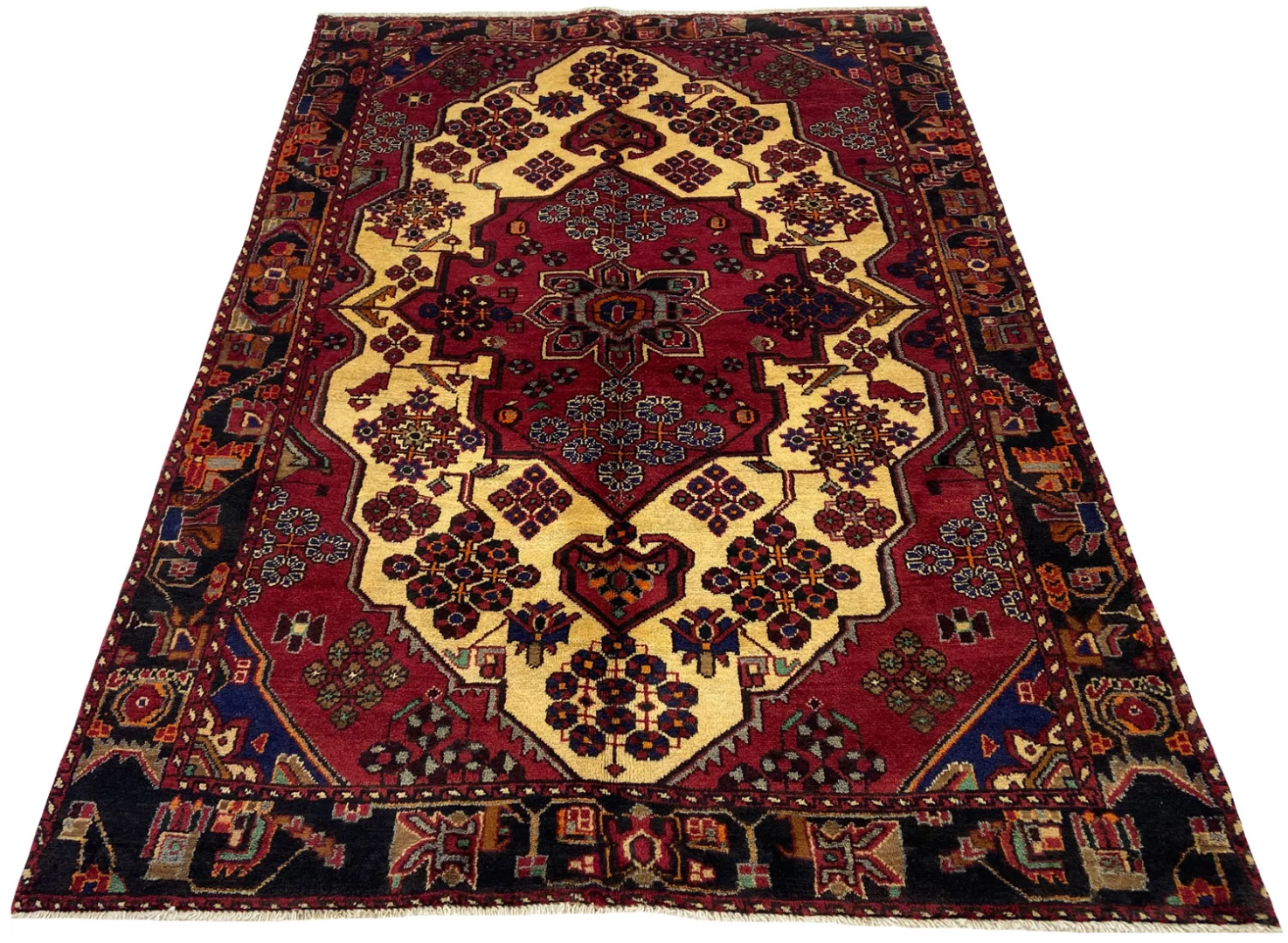 hamadan-teppich-200-x-140-cm-ca-100000-350000-knoten-m-1-1 Persian Rug Hamadan 200 x 140 cm Wool Hand-knotted