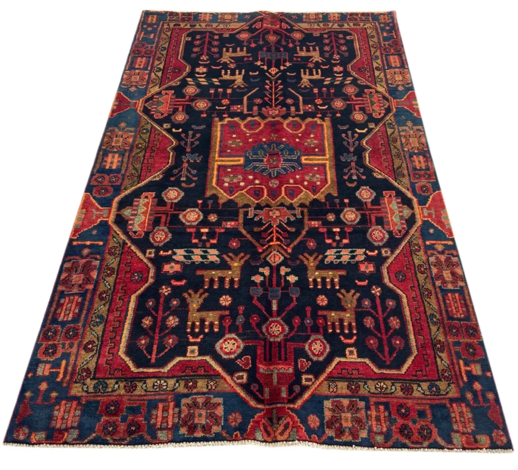 Persian Rug Hamadan 220 x 136 cm Wool Hand-knotted