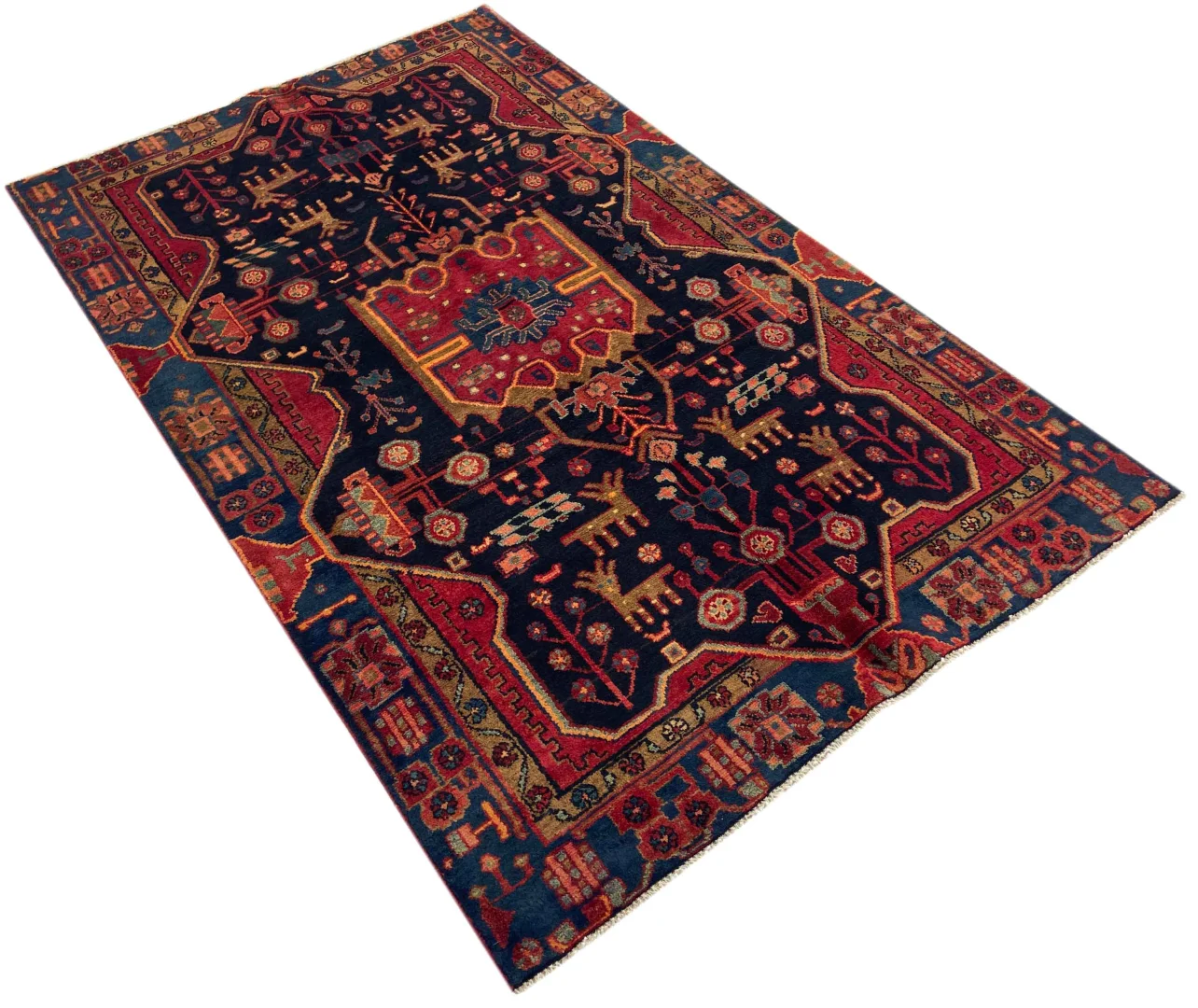 Persian Rug Hamadan 220 x 136 cm Wool Hand-knotted