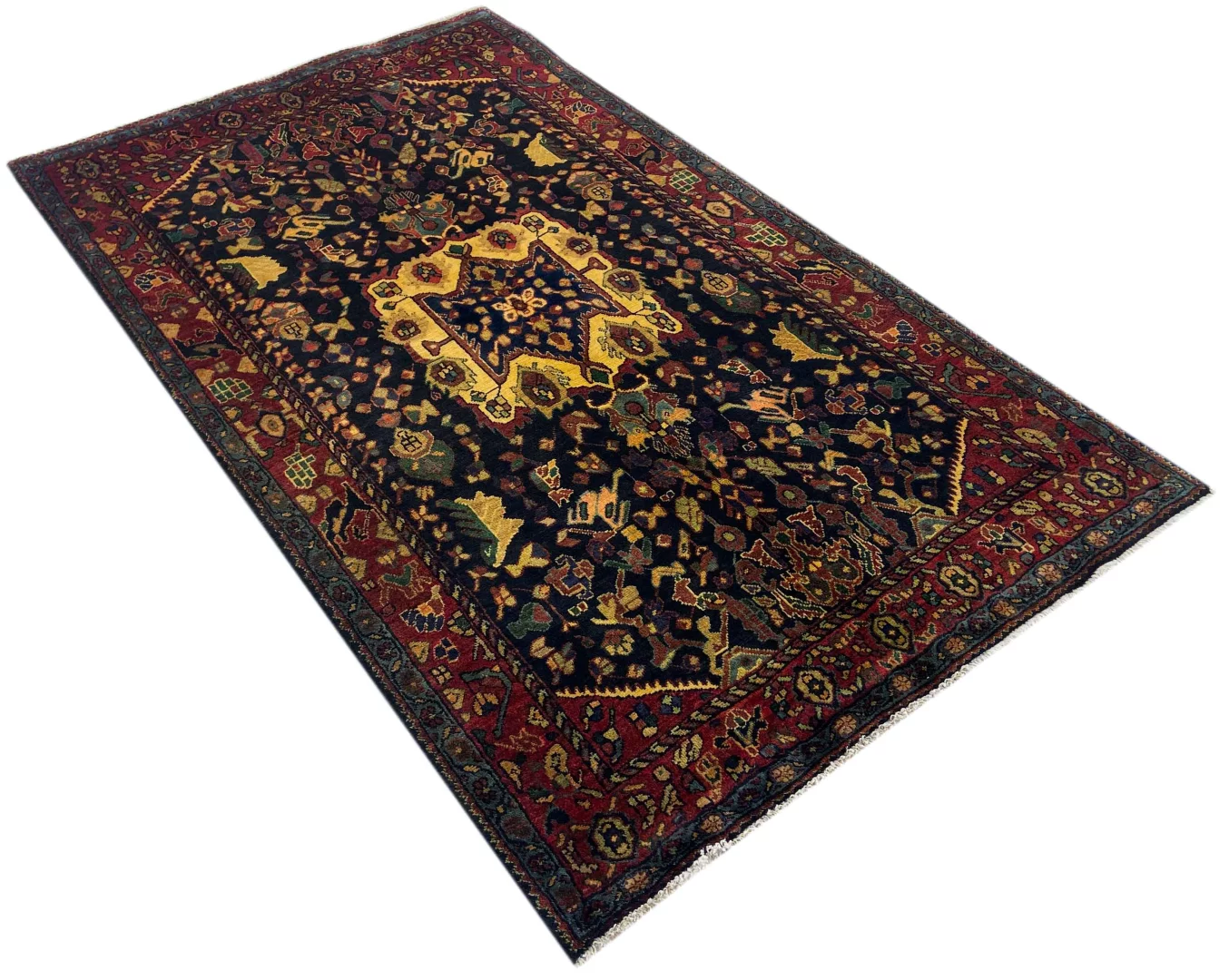 Persian Rug Hamadan 223 x 132 cm Wool Hand-knotted