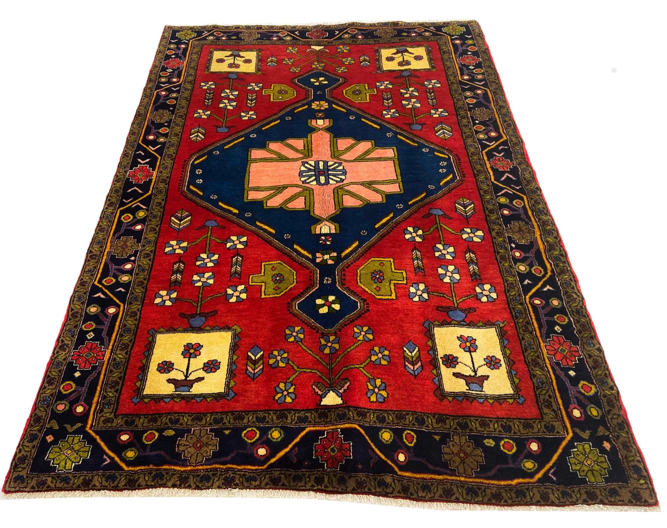 Persian Rug Hamadan 230 x 160 cm Wool Hand-knotted