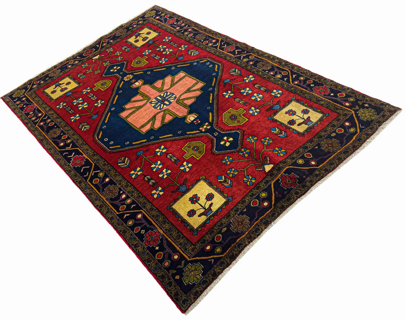 Persian Rug Hamadan 230 x 160 cm Wool Hand-knotted