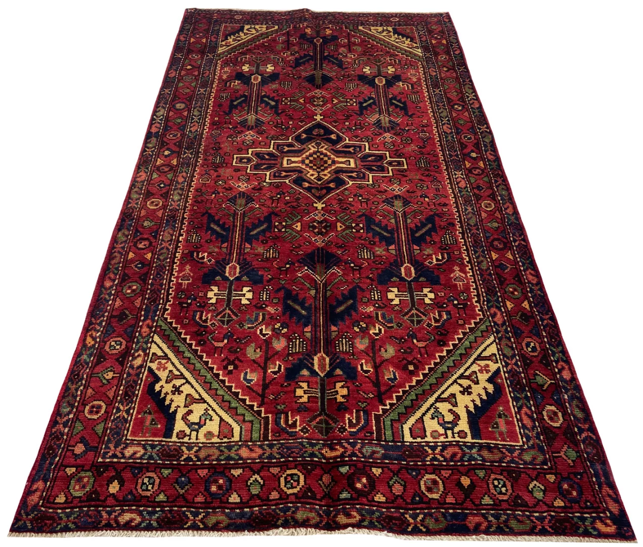Persian Rug Hamadan 270 x 136 cm Wool Hand-knotted