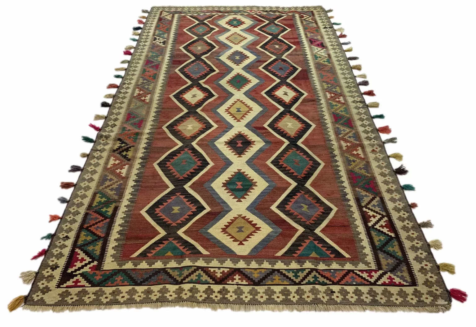 handgewebter-kelim-290-x-157-cm-wende-design-tradition-aus-fars-ideal-1 Persian Rug Fars 290 x 157 cm Wool Hand-woven