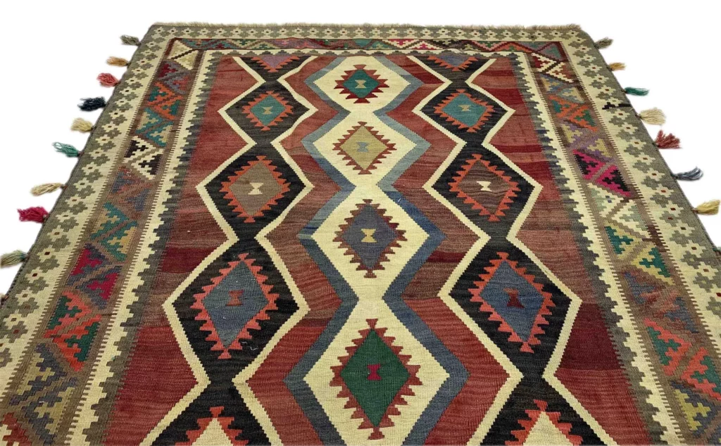 handgewebter-kelim-290-x-157-cm-wende-design-tradition-aus-fars-ideal-3 Persian Rug Fars 290 x 157 cm Wool Hand-woven