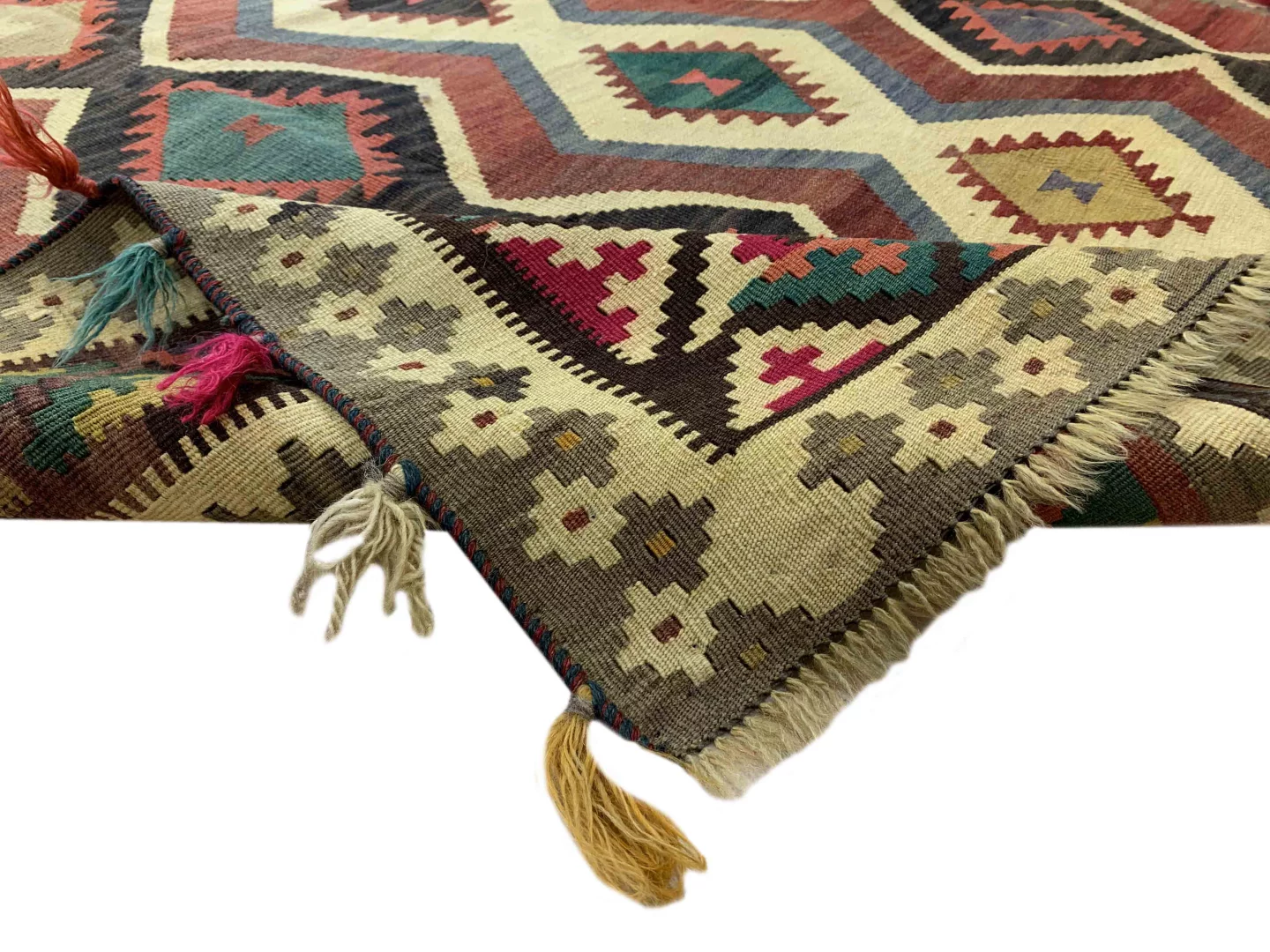 handgewebter-kelim-290-x-157-cm-wende-design-tradition-aus-fars-ideal-5 Persian Rug Fars 290 x 157 cm Wool Hand-woven