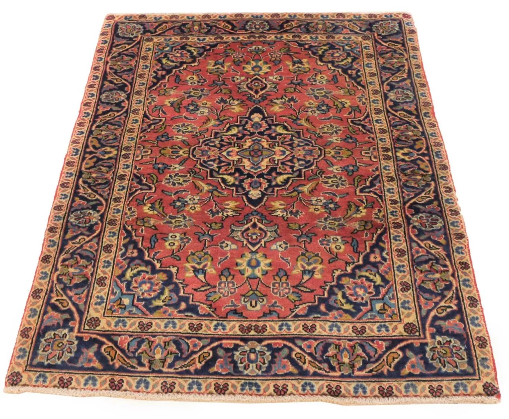 keshan-perserteppich-136-x-93-cm-hohe-knotendichte-100000-300000-1 Persian Rug Kashan 136 x 93 cm Wool Hand-knotted