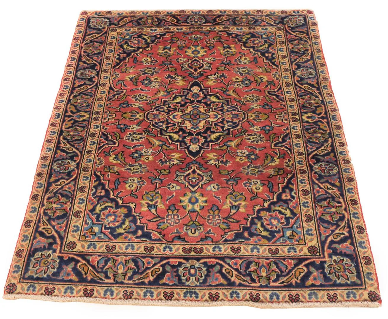 keshan-perserteppich-136-x-93-cm-hohe-knotendichte-100000-300000-1 Persian Rug Kashan 136 x 93 cm Wool Hand-knotted