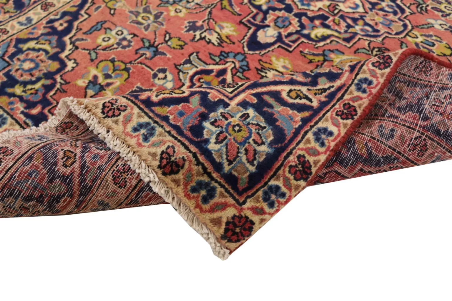 keshan-perserteppich-136-x-93-cm-hohe-knotendichte-100000-300000-2 Persian Rug Kashan 136 x 93 cm Wool Hand-knotted